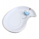 Xicara 90ml Café Porcelana Cute Birds Azul Design Plate